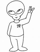 Alien Coloring Pages Kids Aliens Cute Cartoon Space Cliparts Greeting Colouring Printactivities Clipart Print Popular Appear Printables Printed Only When sketch template