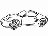 Porsche Cayman Coloring Printable Pages Description Coloringonly sketch template