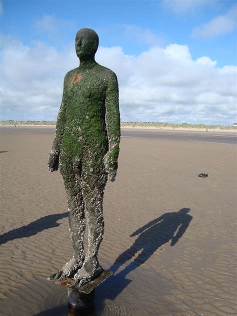 Anthony Gormley Another Place Installation On Crosby