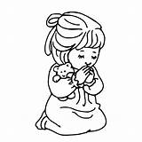 Prayer Child Praying Cute Clipart Cliparts Clip Library sketch template