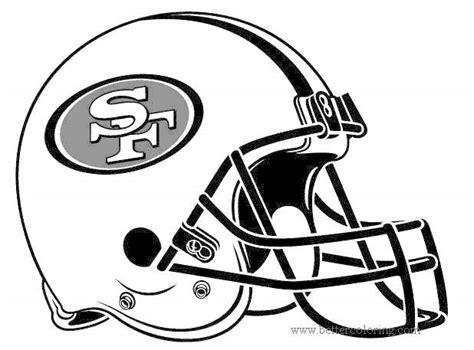 san francisco ers helmet coloring page coloring pages