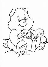 Coloring Pages Care Bears Reading Printable Bear Fun Cartoon Birthday Books Kids Print Drawings Names Comments Visit sketch template