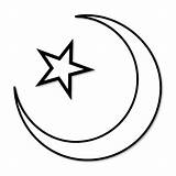 Islam Chand Sitara Muslim Islamismo Eid Designlooter 20clipart Monoteismo Origini Pilares Pertaining sketch template