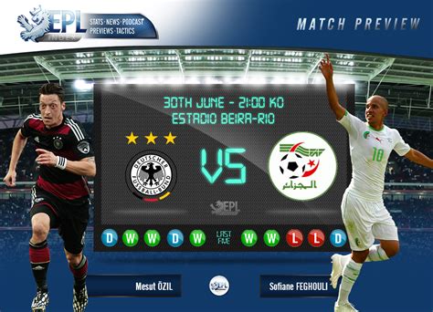 Germany Vs Algeria Preview Fifa World Cup 2014 Last 16 Epl Index