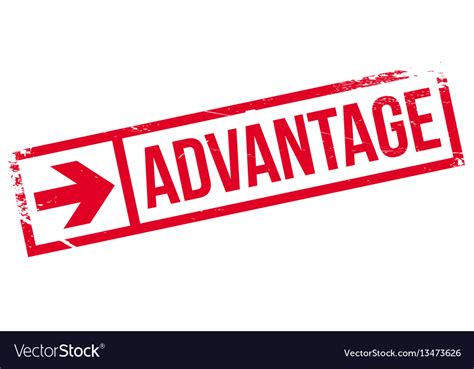 advantage rubber stamp royalty  vector image