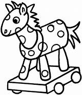 Kolorowanka Pau Konik Cavalinho Ausmalbilder Brinquedos Juguete Kolorowanki Biegunach Pferd Malvorlagen Brinquedo Kinder Antigos Cowboy sketch template