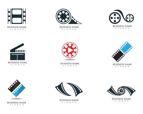 film logo  symbols vector template  vector art  vecteezy