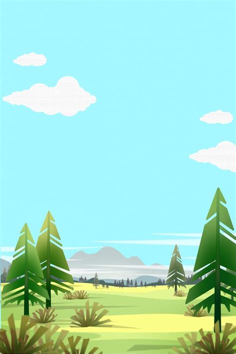background animasi hutan