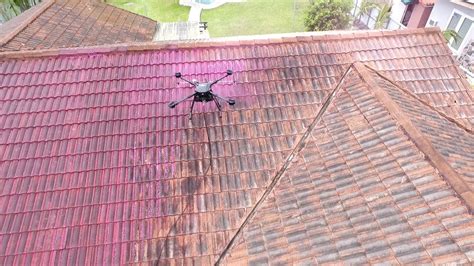 lavado drone roof cleaning drone soft washing roof drone scorpion drones youtube