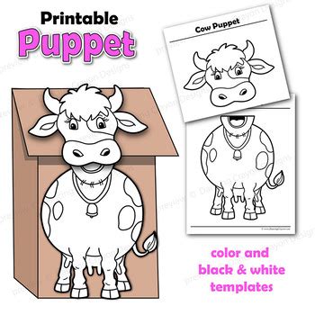 puppet  craft activity printable paper bag puppet template tpt