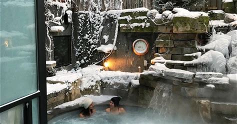 spa  outdoor hot spring   winter oasis  toronto