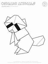 Origami Coloring Pages Getdrawings sketch template