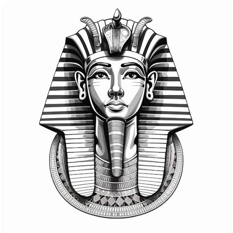 premium photo  drawing   egyptian mask