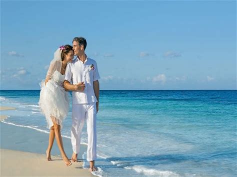 dreams sands cancun resort and spa mexico caribbean wedding tropical sky