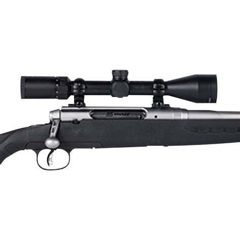 savage arms axis ii xp scoped stainlessblack bolt action rifle  ackley improved matte