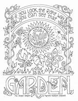 Coloring Garden Secret sketch template