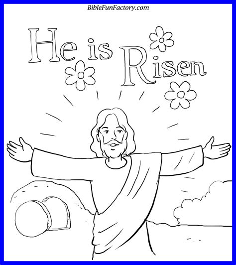 jesus resurrection coloring page  getcoloringscom  printable