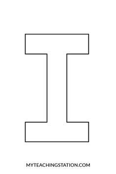 uppercase letter  template printable alphabet worksheets