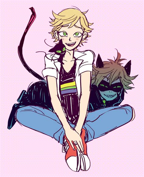 Adrien And Chat Noir It Really Is Like He S A Completely
