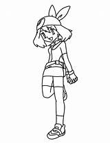 Pokemon Coloring Pages Advanced Trainers Tv Series Color Colouring Humans sketch template