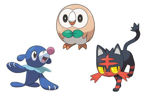 meet pokemon sun  moons starter pokemon   evolutions wired uk