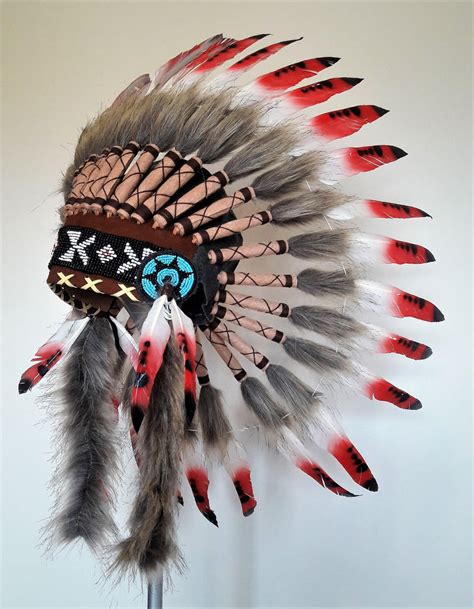 Indian Headdress Turkey Feathers Feather Warbonnet Native Denmark