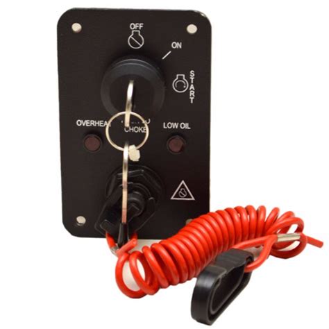 bennington marine boat ignition kill switch panel  keys  warning lights ebay