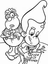 Coloring Pages Arnold Neutron Jimmy Nickelodeon Print Book Coloriage Popular Coloringhome sketch template