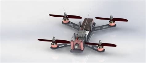 quadcopter  cad model library grabcad