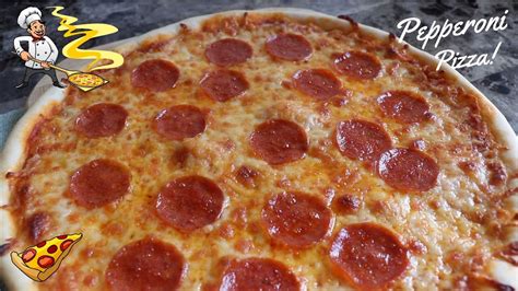 como hacer pizza de pepperoni facil  quedo maravillosa yummy