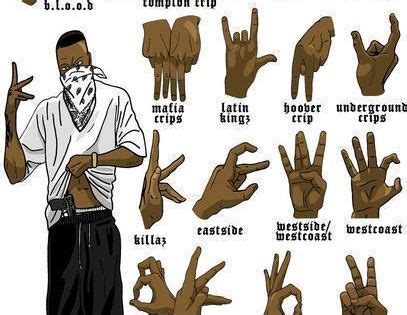 gangs  hand signs     show