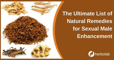 ultimate list of natural remedies for sexual male enhancement 2022
