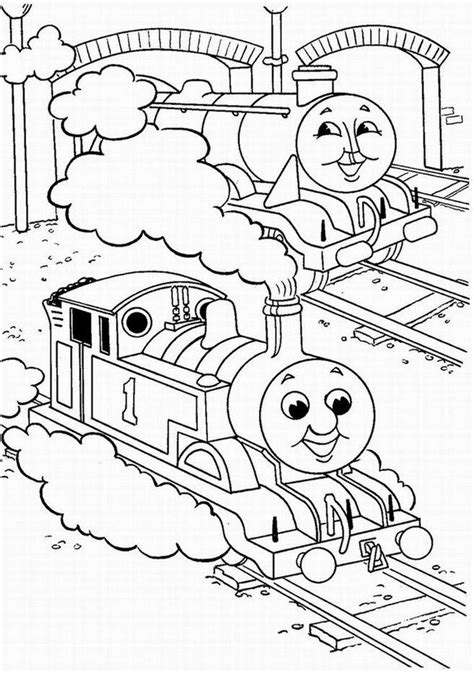 coloring page thomas  train full train coloring pages