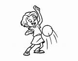 Coloring Ball Girl Word Pages Little Dribbling Colorear Print Getcolorings Color Coloringcrew sketch template