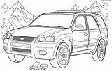 Bronco Lowrider Pickup F150 Getcolorings sketch template