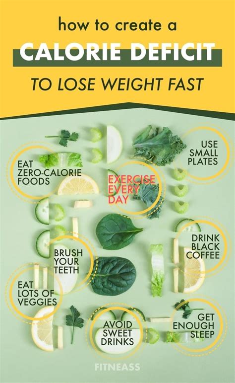 stay   calorie deficit  lose weight fast