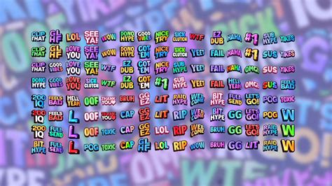 twitch text emotes  emotes  photoshop files included
