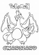 Coloring Pages Pokemon Charizard Printable sketch template