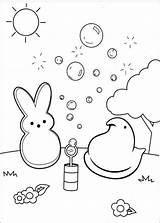 Peeps Coloring Pages Printable Easter Marshmallow Activity Activities Bunny Chick Bubbles Kids Book Print Blowing Fun Cutout Egg Popular Info sketch template
