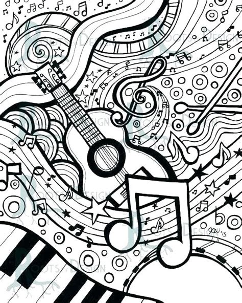 coloring pages musical  getdrawings