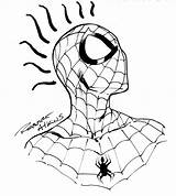 Head Spiderman Spider Drawing Man Drawings Spidey Sketch Clipart Coloring Cartoon Library Cliparts Strange Comic Popular Atkins Robert Clip Coloringhome sketch template