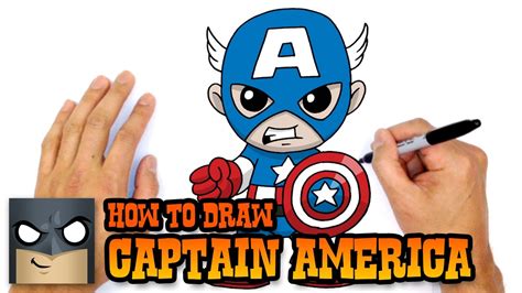 draw captain america  avengers youtube
