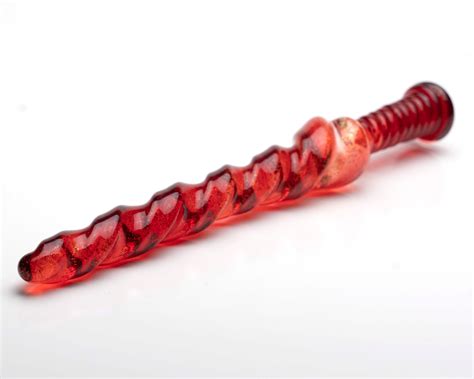 glass dildo ruby magic wand
