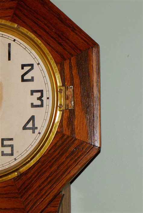 waterbury arion wall clock movement servicing antique  vintage clocks