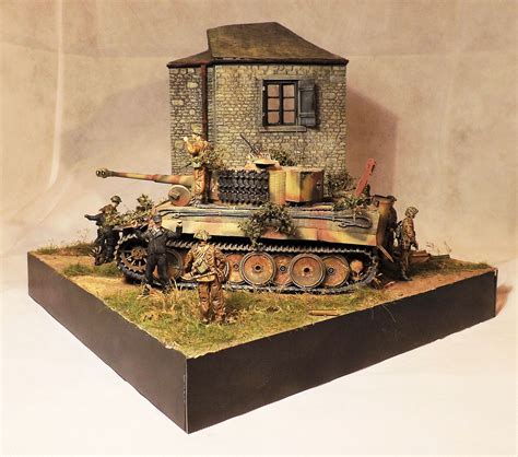 flanked normandy   scale diorama  terence young