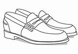Penny Loafers sketch template