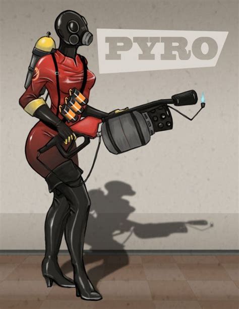 post some cool valve game fan art valve games red team tf2 pyro