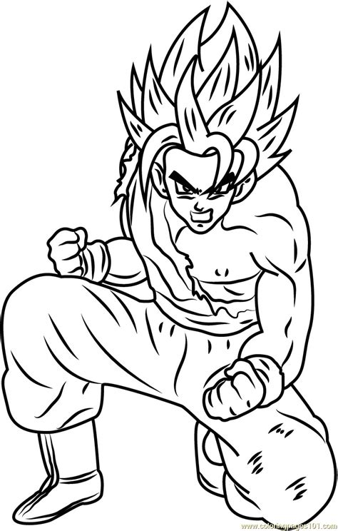 dbz coloring pages goku  getcoloringscom  printable colorings