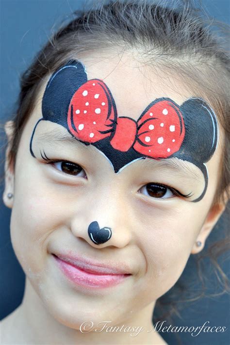 minnie mouse face painting  paintingvalleycom explore collection
