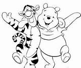 Pooh Winnie Tigger Coloring Pages Online Disney Family Fun Print Character Clip Colouring Baby Printable Line Printables Kids sketch template